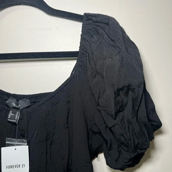 Forever 21 Puff Sleeve Maxi Dress - Picture 3 of 4